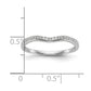 14k White Gold 1/10 Ct. Lab Grown Diamond VS/SI+ G+ Complete Wedding Band