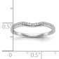 14k White Gold 1/10 Ct. Lab Grown Diamond VS/SI+ G+ Wedding Band Ring