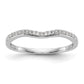 14k White Gold 1/10 Ct. Lab Grown Diamond VS/SI+ G+ Complete Wedding Band