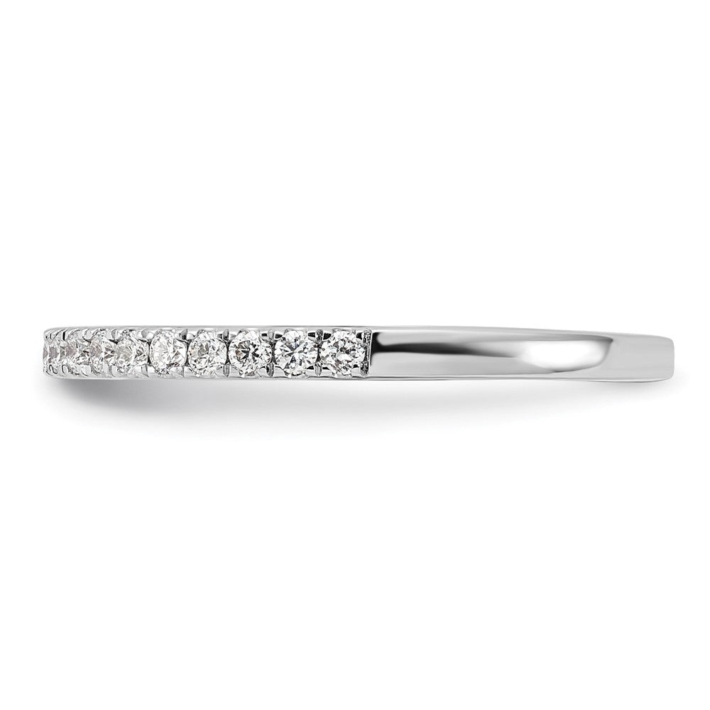 14k White Gold 1/5 Ct. Lab Grown Diamond VS/SI+ G+ Complete Wedding Band