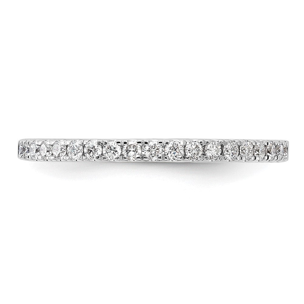 14k White Gold 1/5 Ct. Lab Grown Diamond VS/SI+ G+ Complete Wedding Band