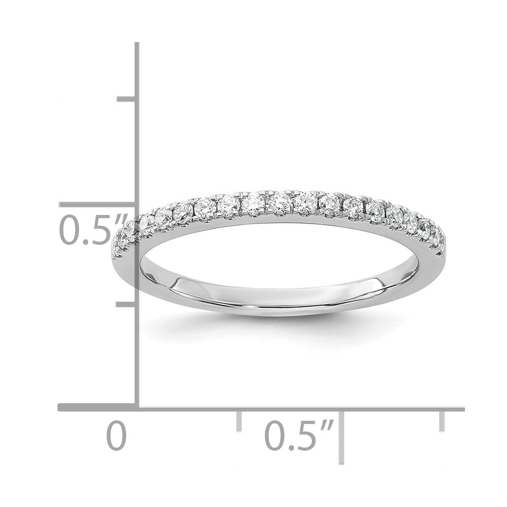 14k White Gold 1/5 Ct. Lab Grown Diamond VS/SI+ G+ Complete Wedding Band