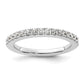 14k White Gold 1/2 Ct. Lab Grown Diamond VS/SI+ G+ Complete Wedding Band