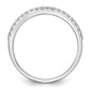 14k White Gold 1/5 Ct. Lab Grown Diamond VS/SI+ G+ Wedding Band Ring