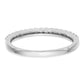 14k White Gold 1/5 Ct. Lab Grown Diamond VS/SI+ G+ Wedding Band Ring