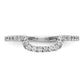 14k White Gold 1/5 Ct. Lab Grown Diamond VS/SI+ G+ Complete Wedding Band