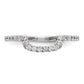 14k White Gold 1/5 Ct. Lab Grown Diamond VS/SI+ G+ Wedding Band Ring