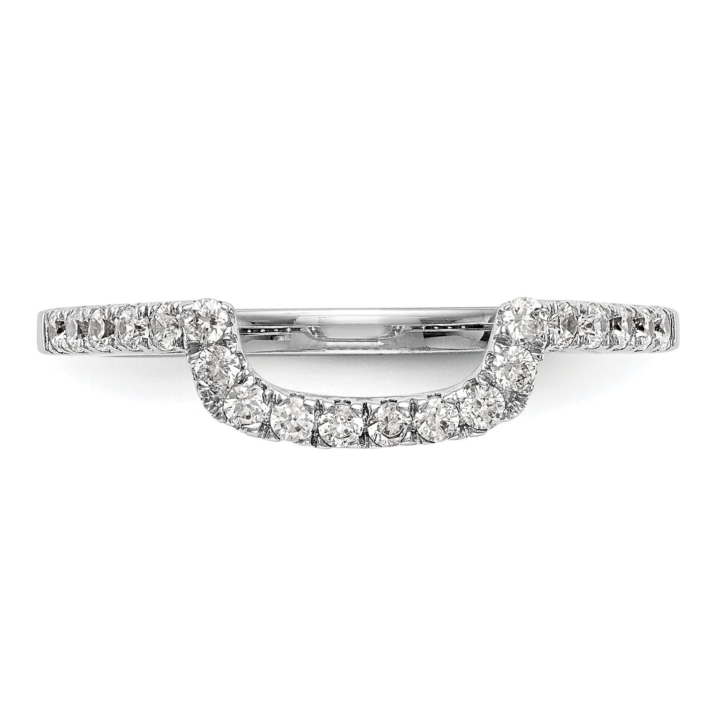 14k White Gold 1/5 Ct. Lab Grown Diamond VS/SI+ G+ Wedding Band Ring