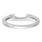 14k White Gold 1/5 Ct. Lab Grown Diamond VS/SI+ G+ Complete Wedding Band