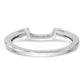 14k White Gold 1/5 Ct. Lab Grown Diamond VS/SI+ G+ Wedding Band Ring