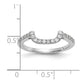 14k White Gold 1/5 Ct. Lab Grown Diamond VS/SI+ G+ Complete Wedding Band