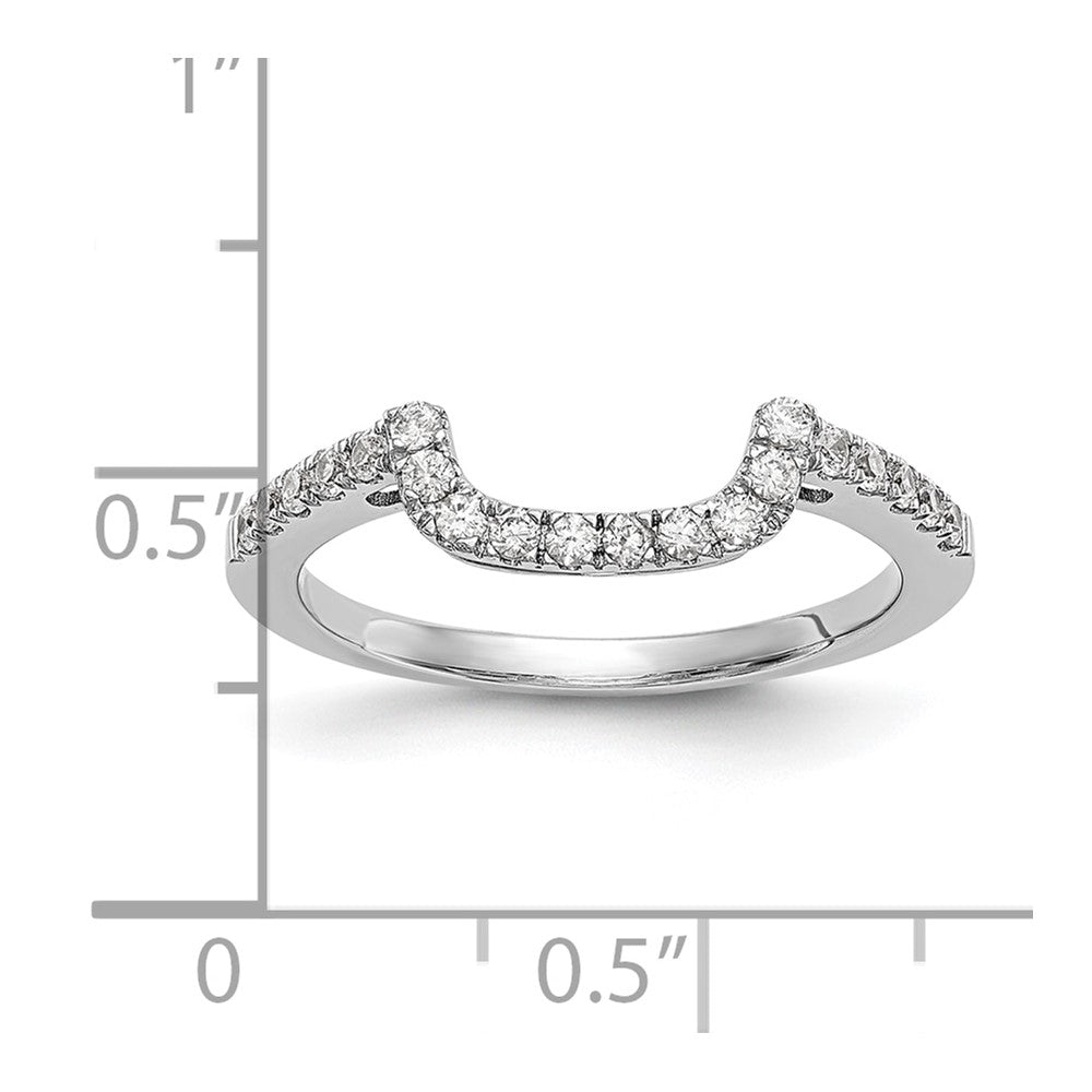 14k White Gold 1/5 Ct. Lab Grown Diamond VS/SI+ G+ Complete Wedding Band