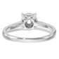 14K White Gold Lab Grown VS/SI+ G+ Diamond Cluster Engagement Ring