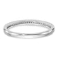 14K White Gold Lab Grown VS/SI+ G+ Diamond Set of 2 Wedding Band Rings