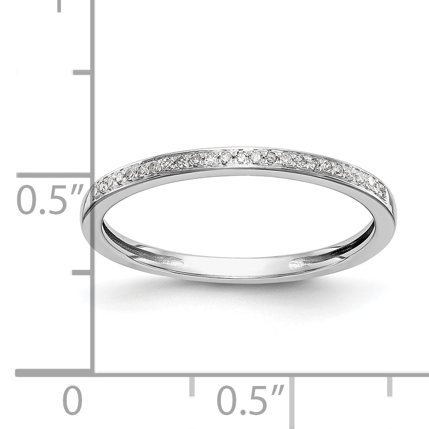 14k White Gold 1/6 Ct. Lab Grown Diamond VS/SI+ G+ Set of Two Wedding Band Rings