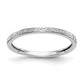 14k White Gold 1/6 Ct. Lab Grown Diamond VS/SI+ G+ Set of Two Wedding Band Rings