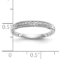 14k White Gold 1/6 Ct. Lab Grown Diamond VS/SI+ G+ Wedding Band Ring