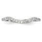 14k White Gold 1/5 Ct. Lab Grown Diamond VS/SI+ G+ Wedding Band Ring