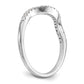 14k White Gold 1/5 Ct. Lab Grown Diamond VS/SI+ G+ Wedding Band Ring