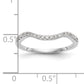 14k White Gold 1/5 Ct. Lab Grown Diamond VS/SI+ G+ Wedding Band Ring