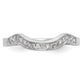 14k White Gold 1/10 Ct. Lab Grown Diamond VS/SI+ G+ Complete Wedding Band