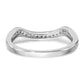 14k White Gold 1/10 Ct. Lab Grown Diamond VS/SI+ G+ Complete Wedding Band