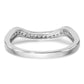 14k White Gold 1/10 Ct. Lab Grown Diamond VS/SI+ G+ Wedding Band Ring