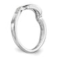 14k White Gold 1/10 Ct. Lab Grown Diamond VS/SI+ G+ Wedding Band Ring