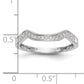 14k White Gold 1/10 Ct. Lab Grown Diamond VS/SI+ G+ Wedding Band Ring