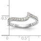 14k White Gold 1/5 Ct. Lab Grown Diamond VS/SI+ G+ Wedding Band Ring