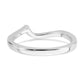 14k White Gold 1/5 Ct. Lab Grown Diamond VS/SI+ G+ Contoured Wedding Band Ring