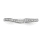 10k White Gold 1/10 Ct. Lab Grown Diamond VS/SI Wedding Band Ring