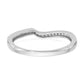 10k White Gold 1/10 Ct. Lab Grown Diamond VS/SI Wedding Band Ring