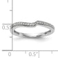 10k White Gold 1/10 Ct. Lab Grown Diamond VS/SI Wedding Band Ring