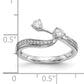 14k White Gold 1/3 Ct. Lab Grown Diamond VS/SI Contoured Wedding Band Ring