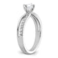 14k White Gold 1/2 Ct. Lab Grown Diamond VS/SI+ G+ Round Engagement Ring