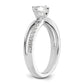 14k White Gold 3/7 Ct. Lab Grown Diamond VS/SI+ G+ Round Engagement Ring