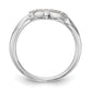 14k White Gold 1/10 Ct. Lab Grown Diamond VS/SI+ G+ Wedding Band Ring