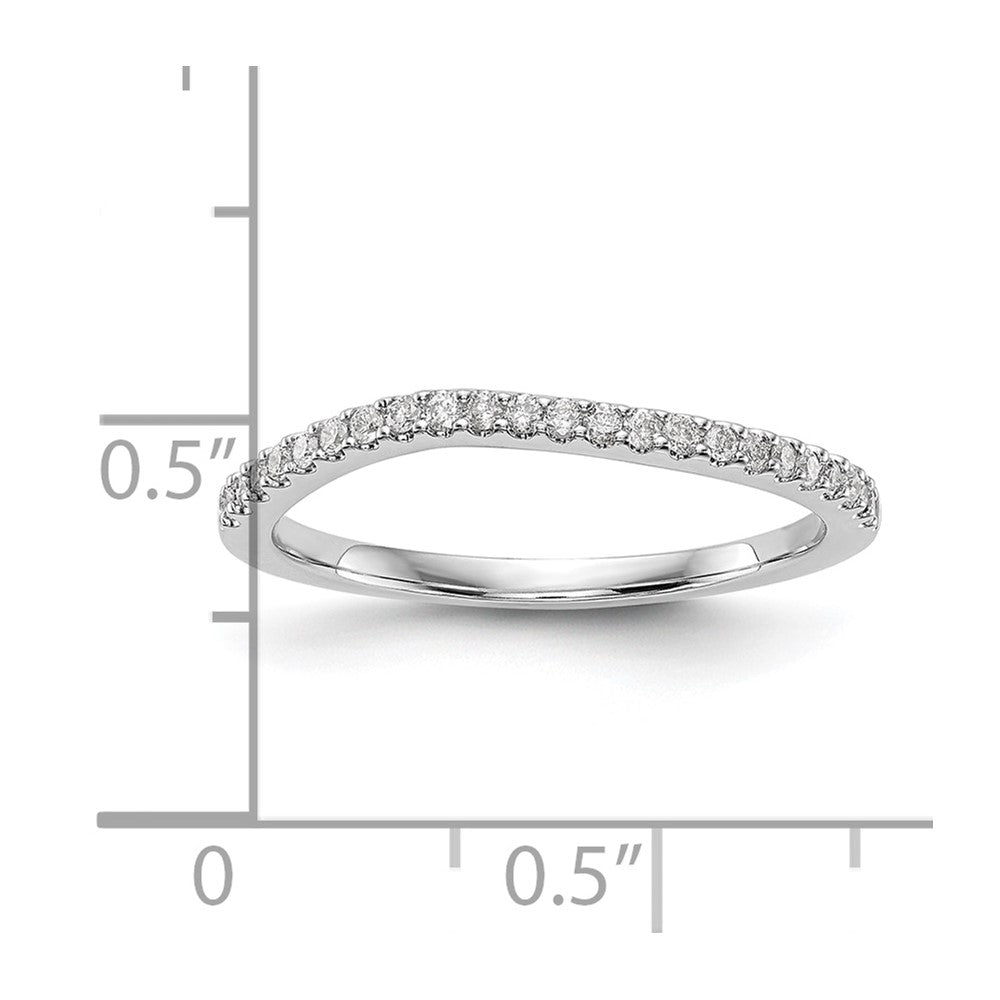 14k White Gold 1/8 Ct. Lab Grown Diamond VS/SI+ G+ Complete Wedding Band