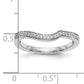 14k White Gold Two-Tone Rose and 1/8 Ct. Lab Grown Diamond VS/SI Wedding Band Ring