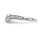 14k White Gold Two-Tone Rose and 1/5 Ct. Lab Grown Diamond VS/SI Wedding Band Ring