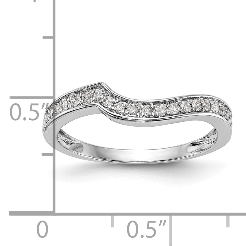 14k White Gold Two-Tone Rose and 1/5 Ct. Lab Grown Diamond VS/SI Wedding Band Ring