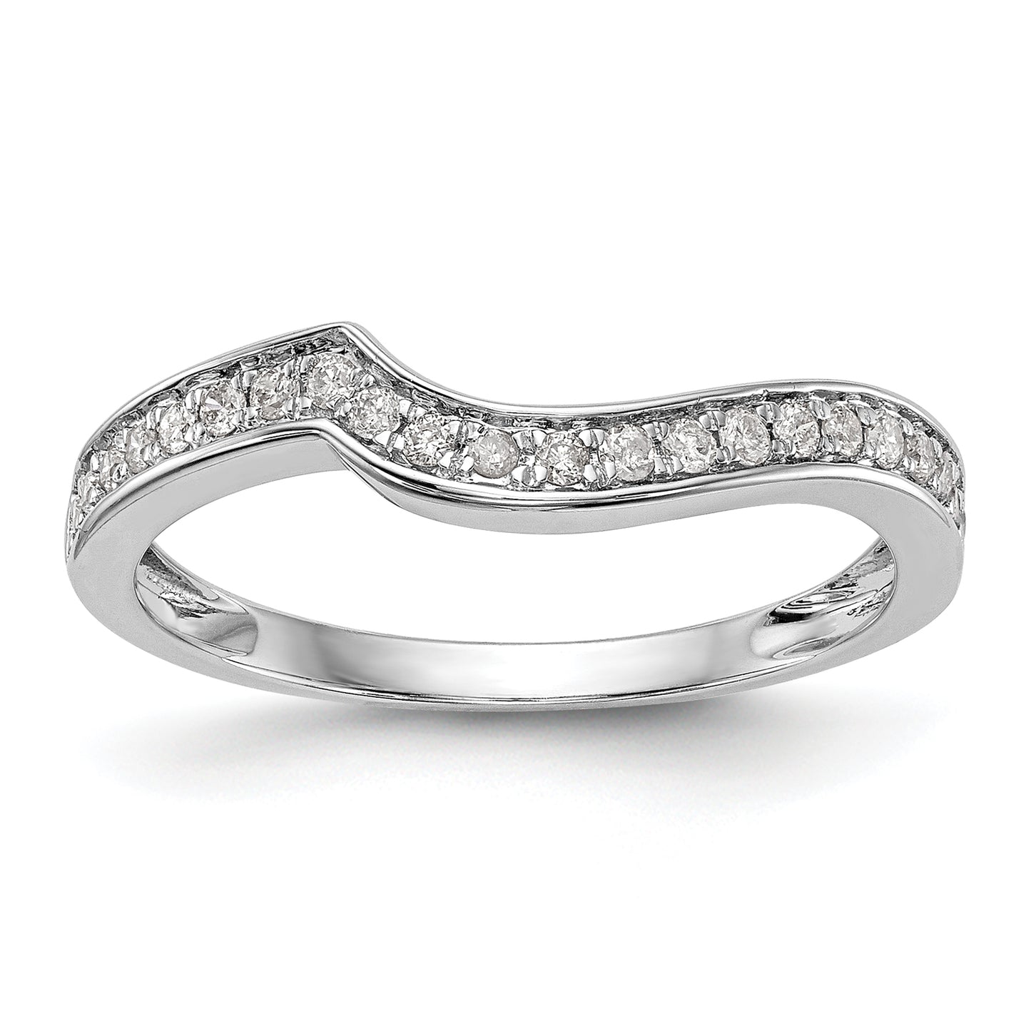 14k White Gold Two-Tone Rose and 1/5 Ct. Lab Grown Diamond VS/SI Wedding Band Ring