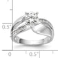 14k White Gold 1/5 Ct. Lab Grown Diamond VS/SI+ G+ Pet Set Engagement Ring