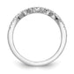 14K White Gold Lab Grown Diamond VS/SI FGH Wedding Band Ring