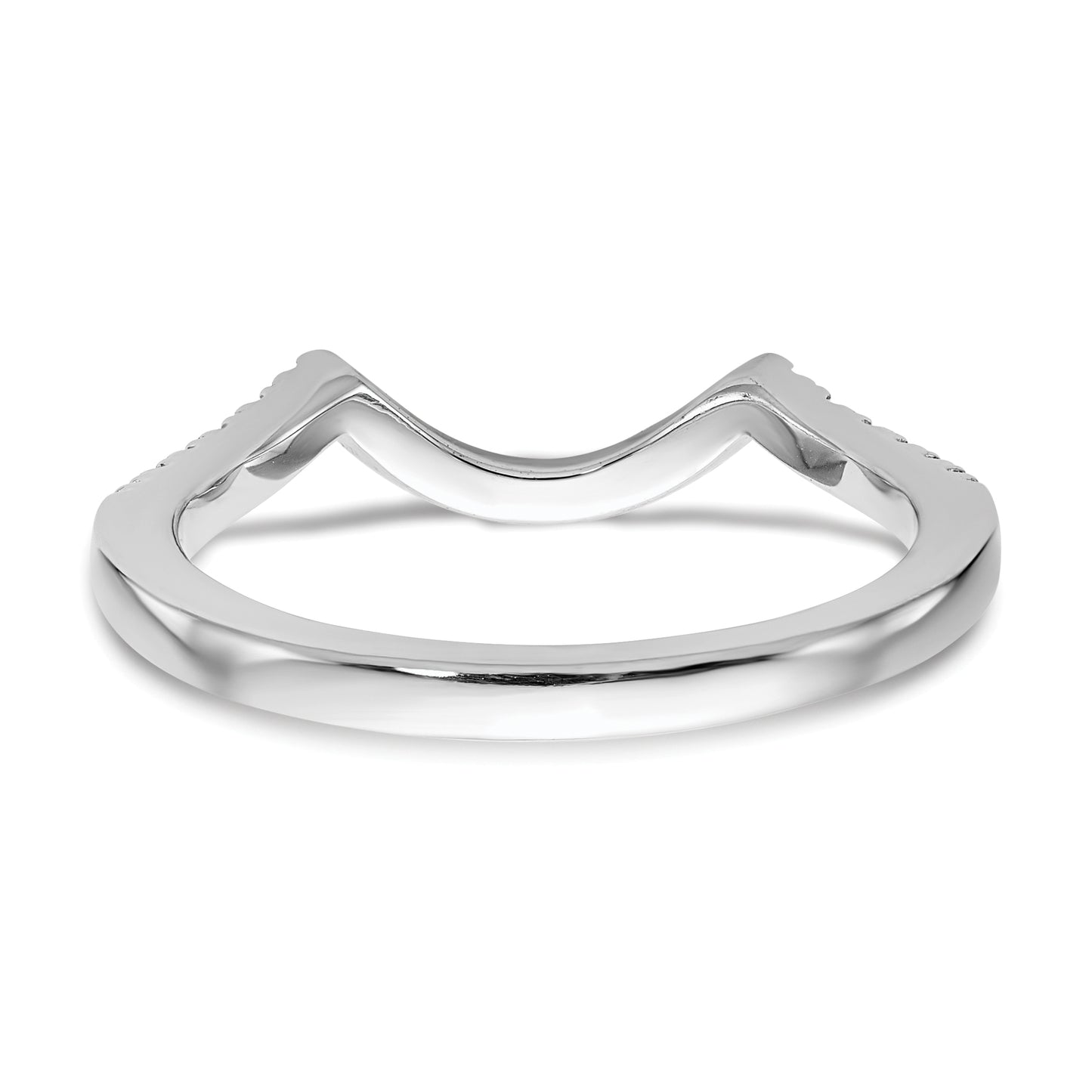 14K White Gold Lab Grown Diamond VS/SI FGH Wedding Band Ring