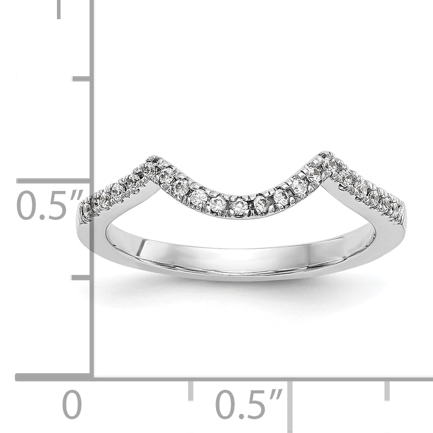 14K White Gold Lab Grown Diamond VS/SI FGH Wedding Band Ring