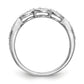 14K White Gold Lab Grown Diamond VS/SI+ G+ Wedding Band Ring