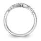 14k White Gold 1/4 Ct. Lab Grown Diamond VS/SI+ G+ Wedding Band Ring