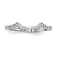 14k White Gold 1/4 Ct. Lab Grown Diamond VS/SI+ G+ Wedding Band Ring